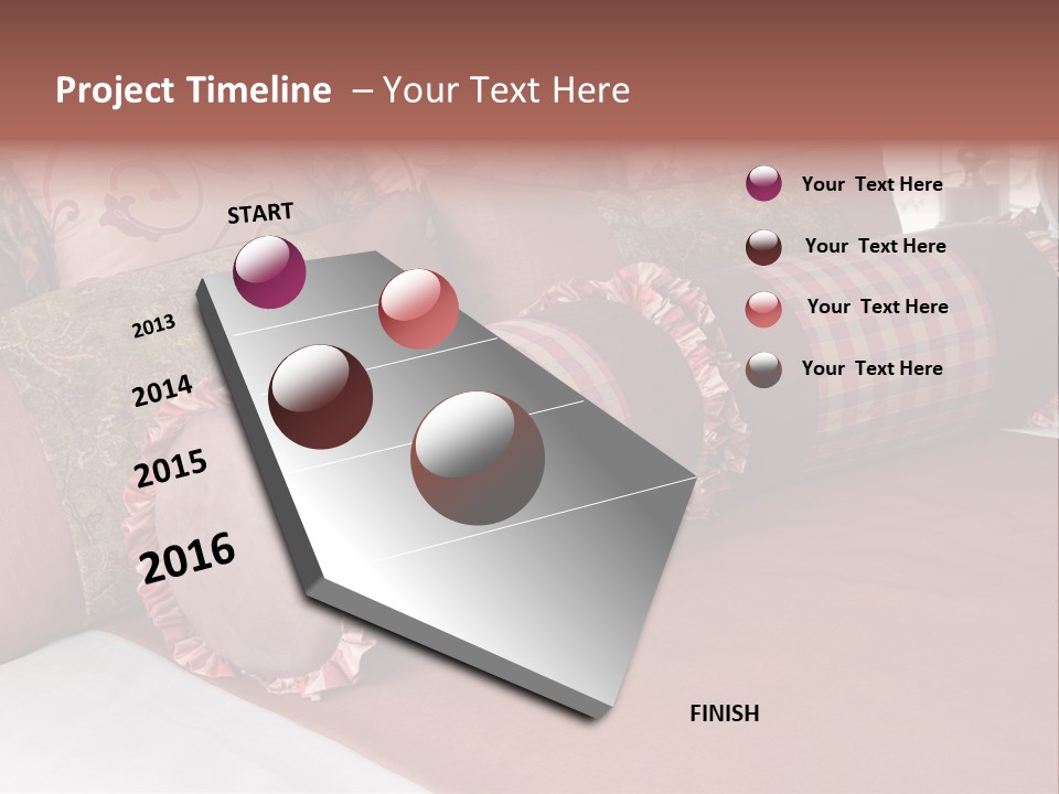 Fabric Hotel Bedding PowerPoint Template