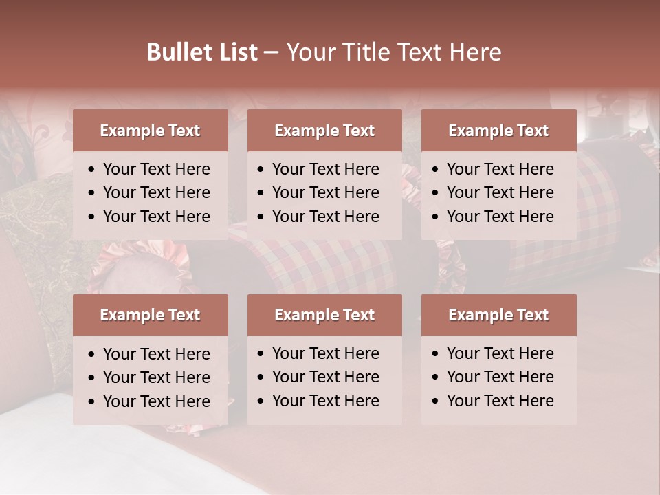 Fabric Hotel Bedding PowerPoint Template