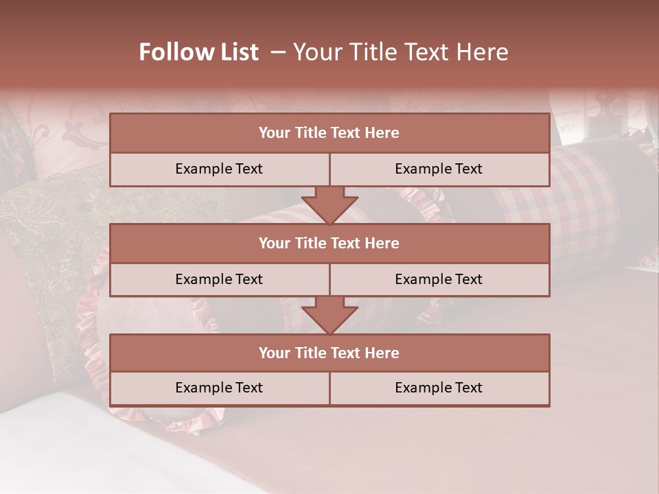 Fabric Hotel Bedding PowerPoint Template