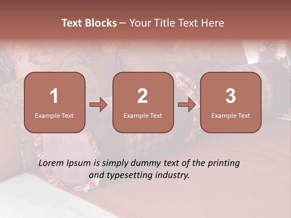 Fabric Hotel Bedding PowerPoint Template