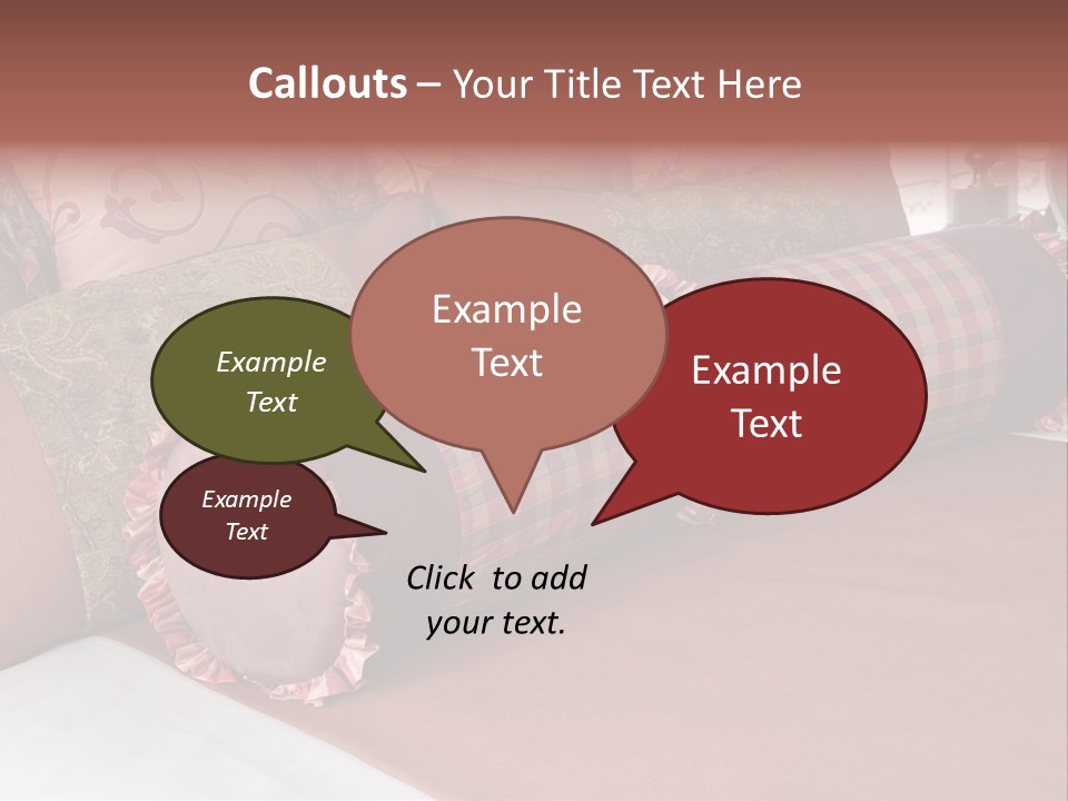 Fabric Hotel Bedding PowerPoint Template