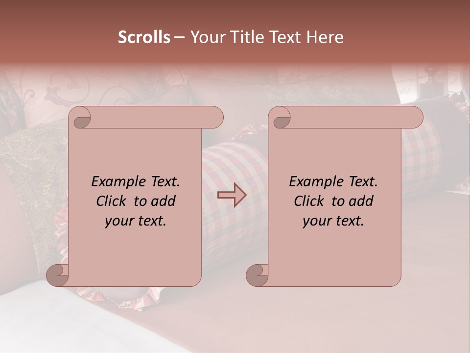 Fabric Hotel Bedding PowerPoint Template