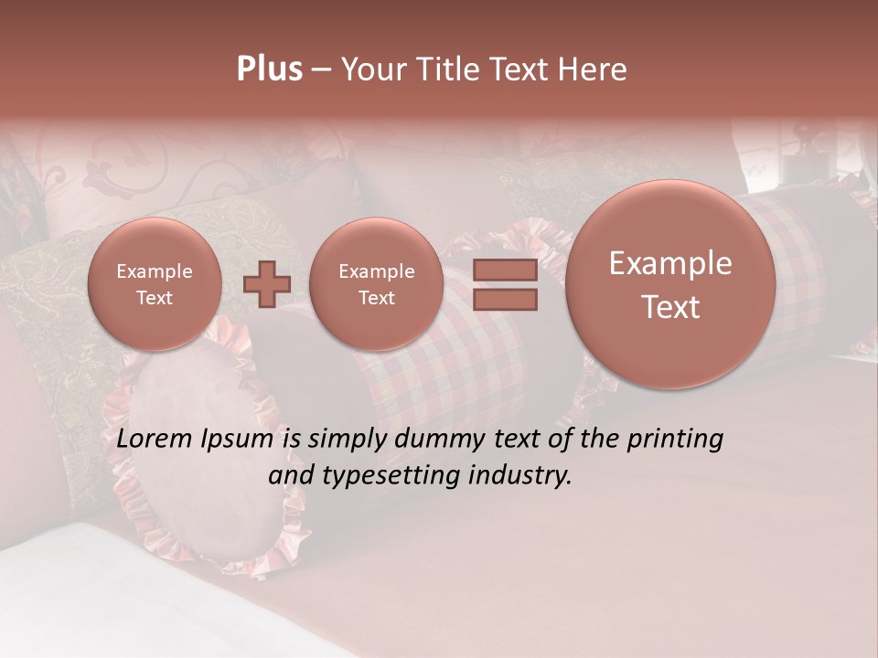 Fabric Hotel Bedding PowerPoint Template