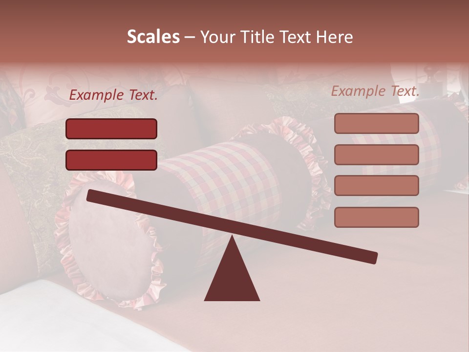 Fabric Hotel Bedding PowerPoint Template