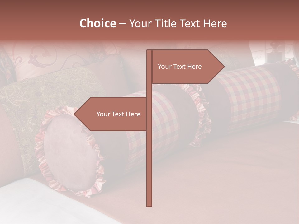 Fabric Hotel Bedding PowerPoint Template