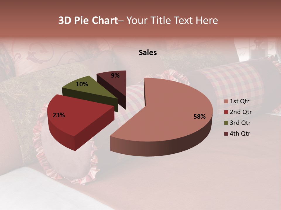 Fabric Hotel Bedding PowerPoint Template