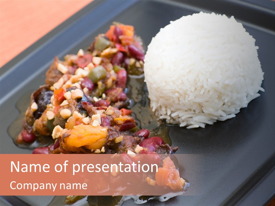 Dinner Pepper Eating PowerPoint Template