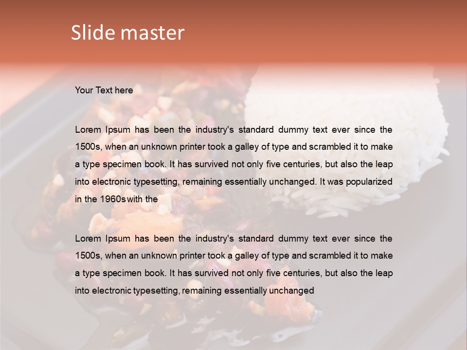 Dinner Pepper Eating PowerPoint Template