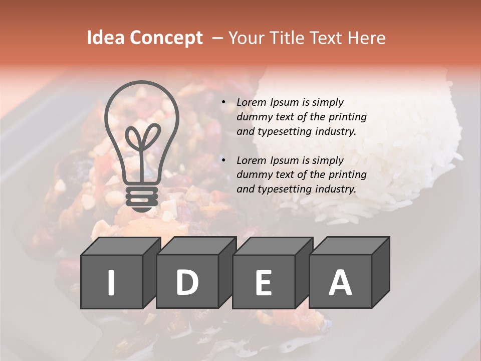 Dinner Pepper Eating PowerPoint Template