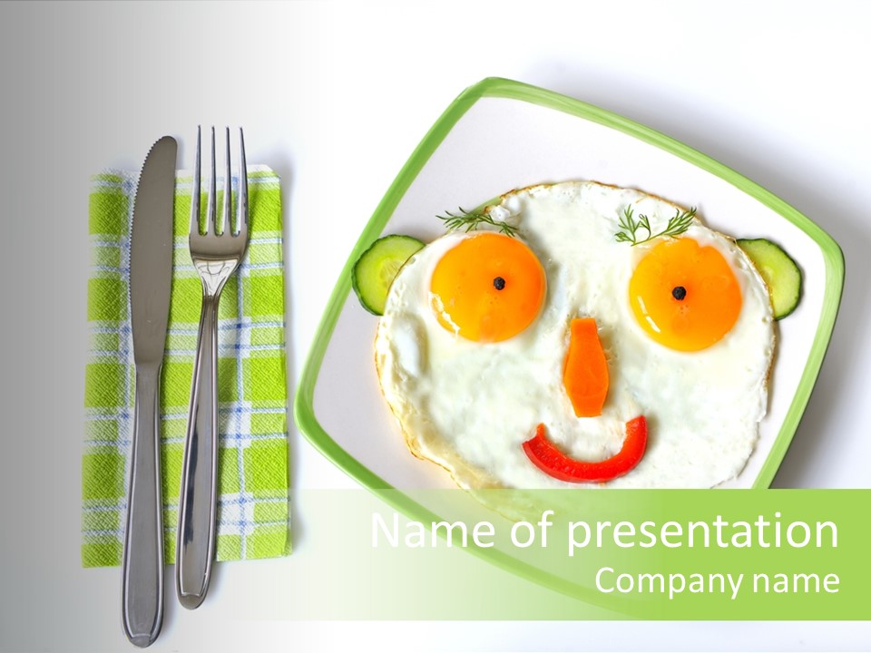 Protein Breakfast Laugh PowerPoint Template