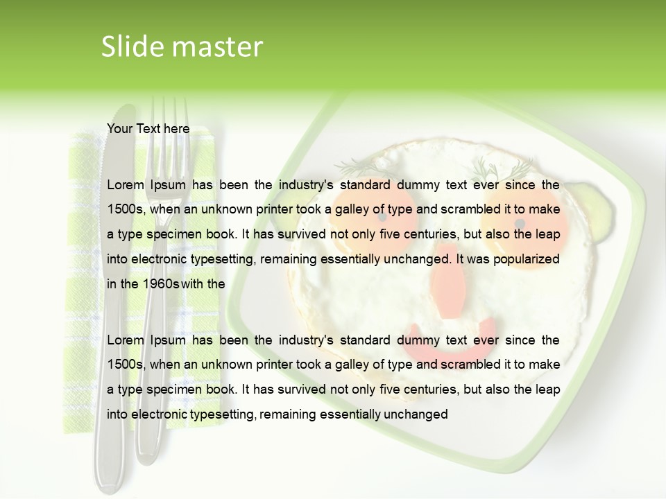 Protein Breakfast Laugh PowerPoint Template