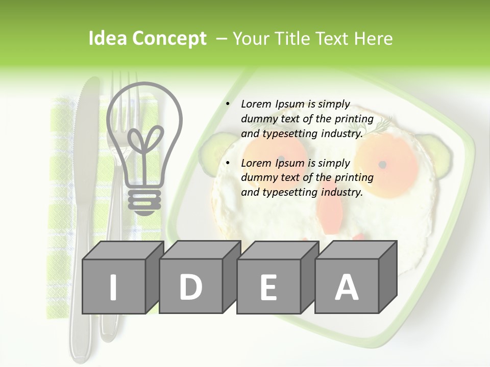 Protein Breakfast Laugh PowerPoint Template