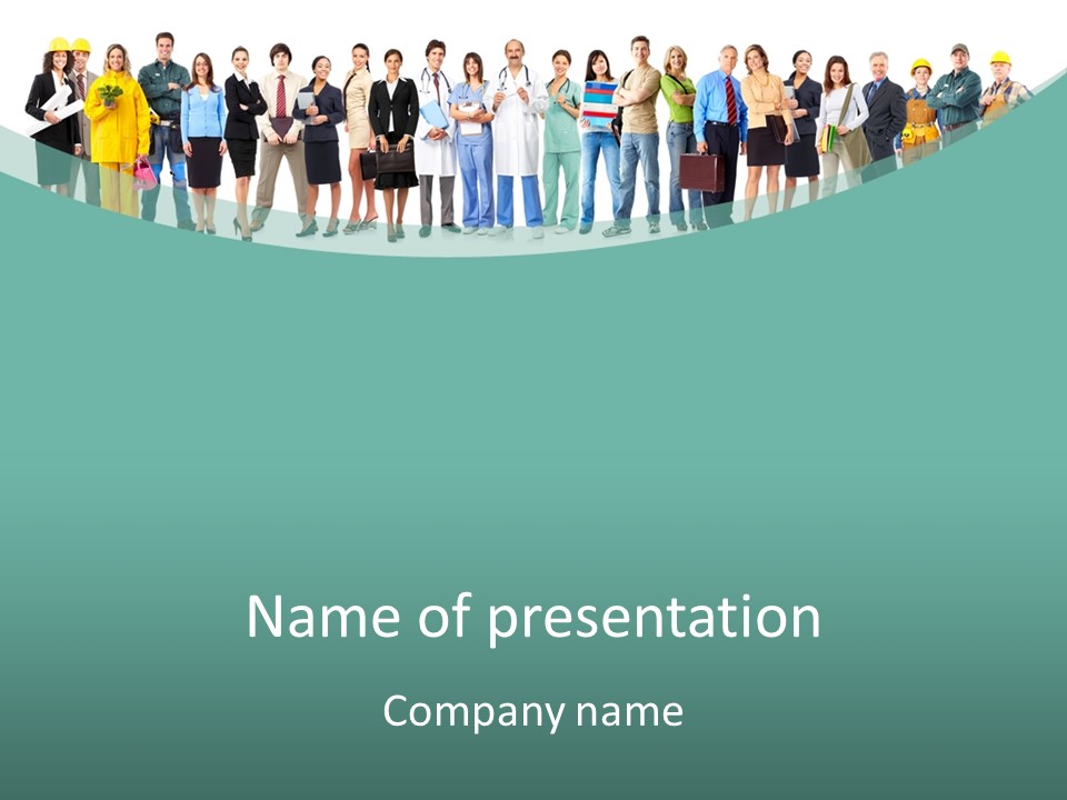 Work Staff Professional PowerPoint Template