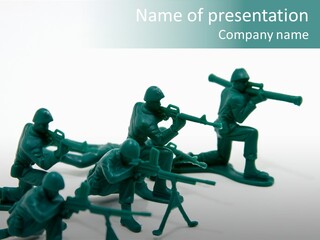 Green American Group PowerPoint Template