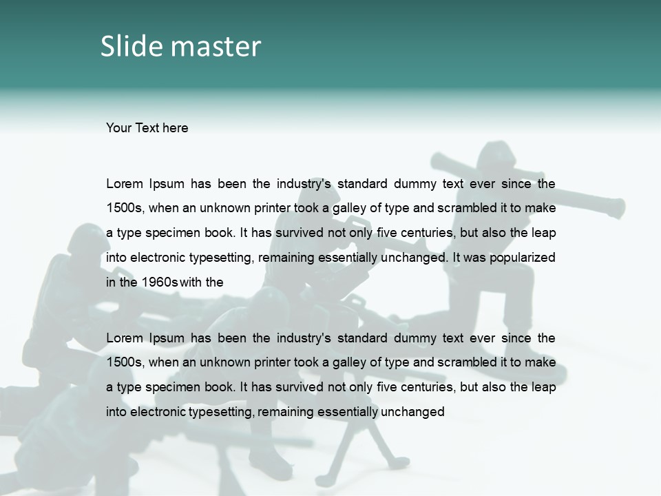 Green American Group PowerPoint Template