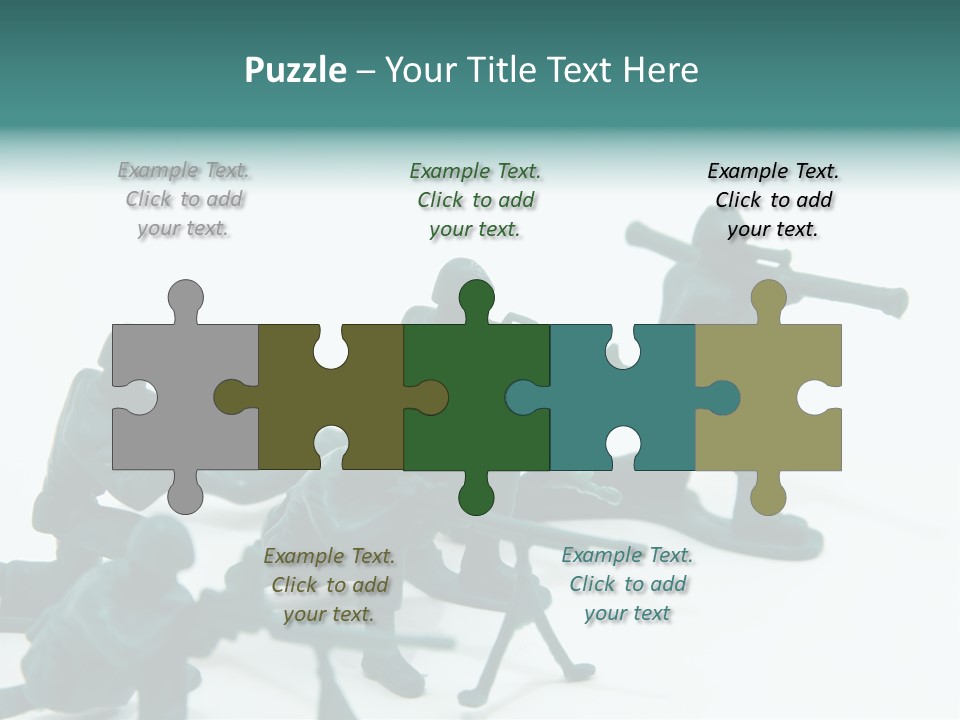 Green American Group PowerPoint Template