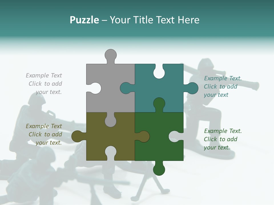 Green American Group PowerPoint Template