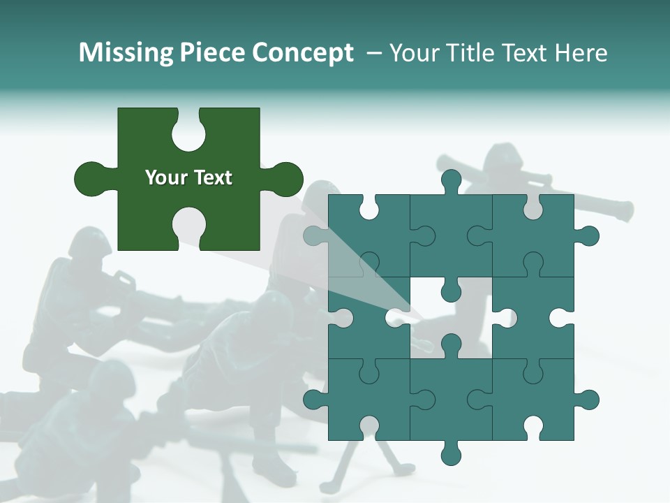 Green American Group PowerPoint Template