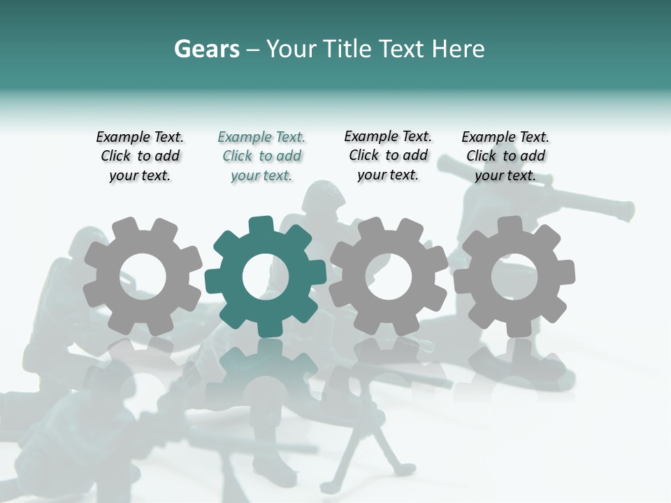 Green American Group PowerPoint Template