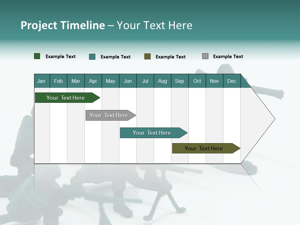 Green American Group PowerPoint Template