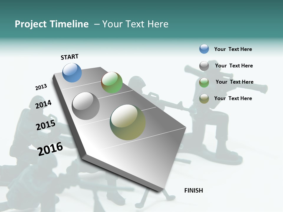 Green American Group PowerPoint Template