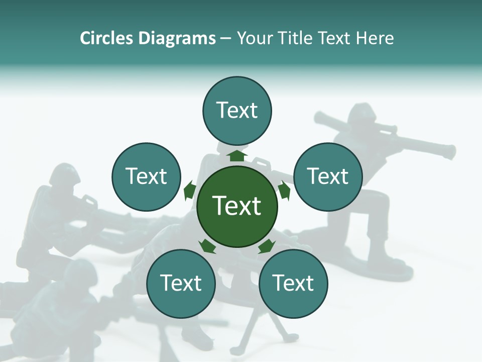 Green American Group PowerPoint Template