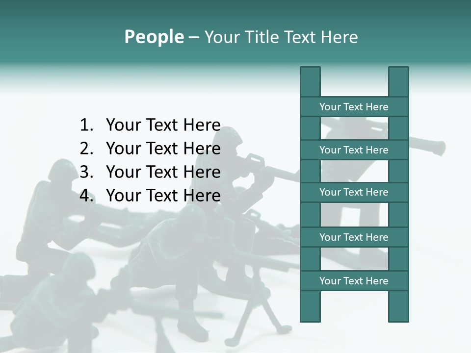 Green American Group PowerPoint Template