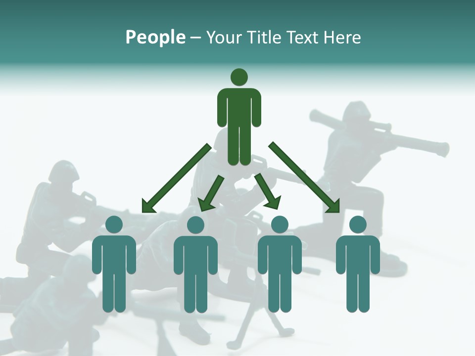 Green American Group PowerPoint Template