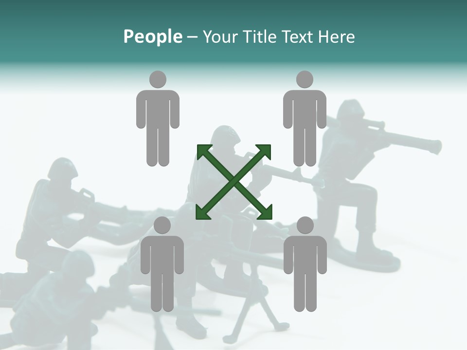 Green American Group PowerPoint Template