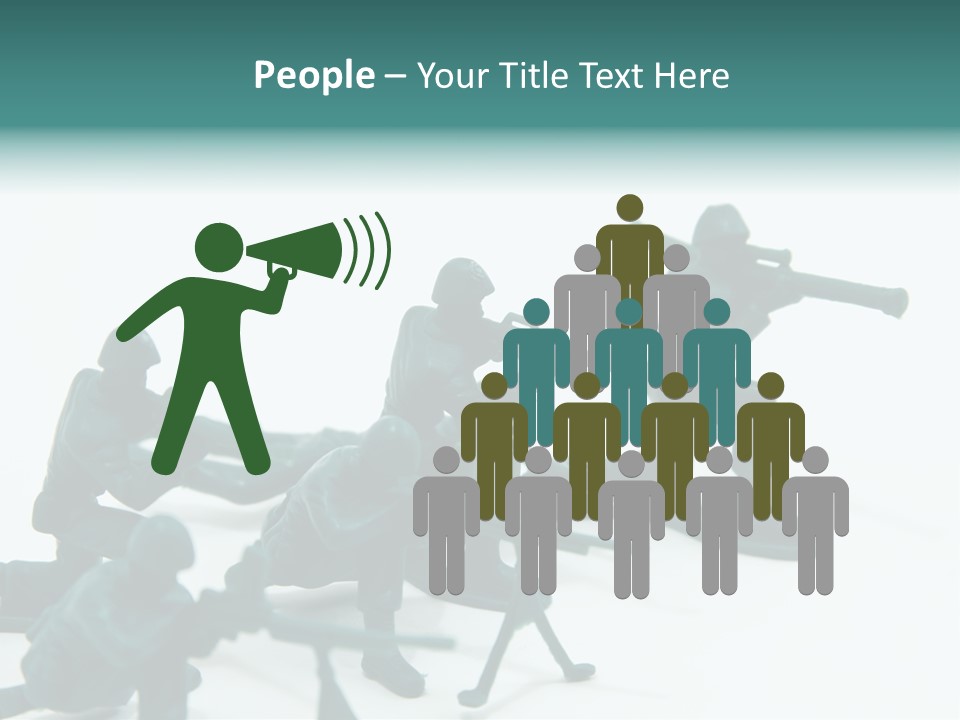 Green American Group PowerPoint Template