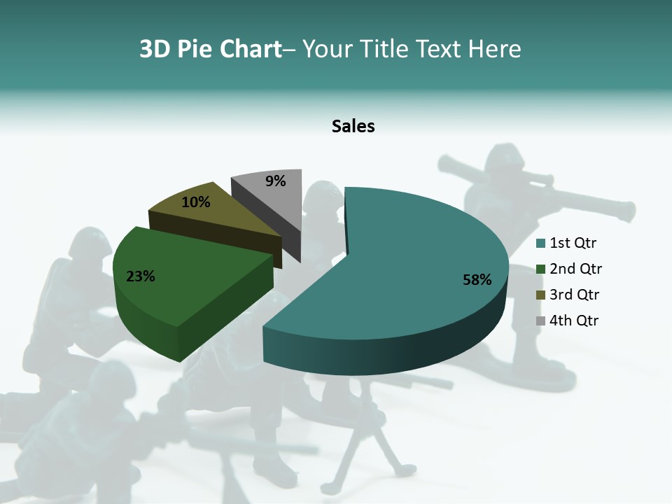 Green American Group PowerPoint Template