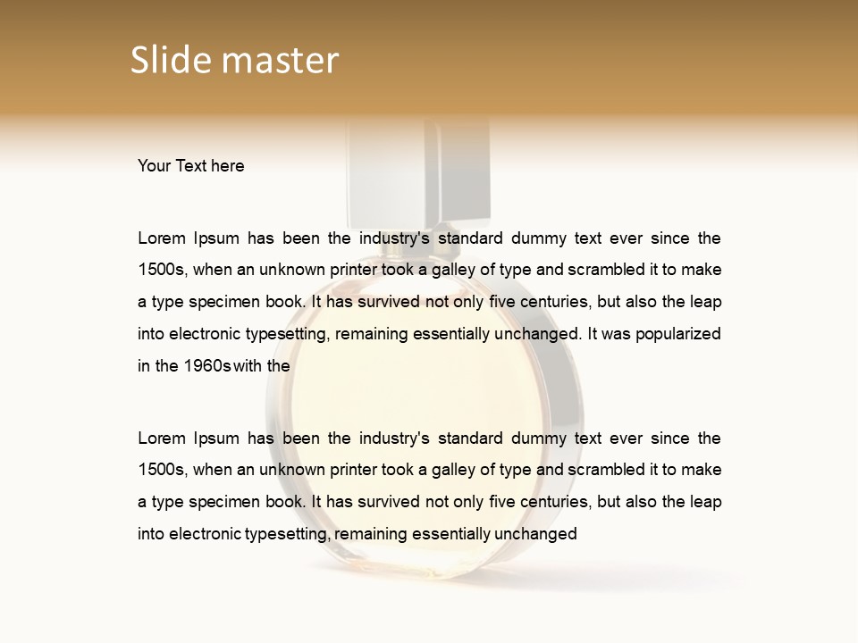 Glamour Metallic Object PowerPoint Template