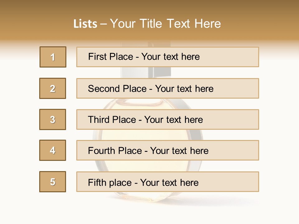 Glamour Metallic Object PowerPoint Template