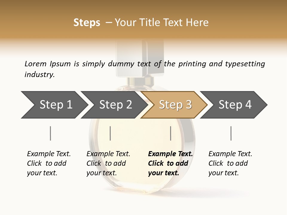 Glamour Metallic Object PowerPoint Template