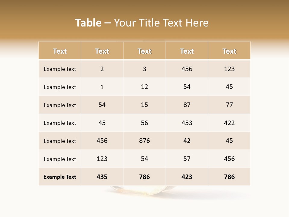 Glamour Metallic Object PowerPoint Template