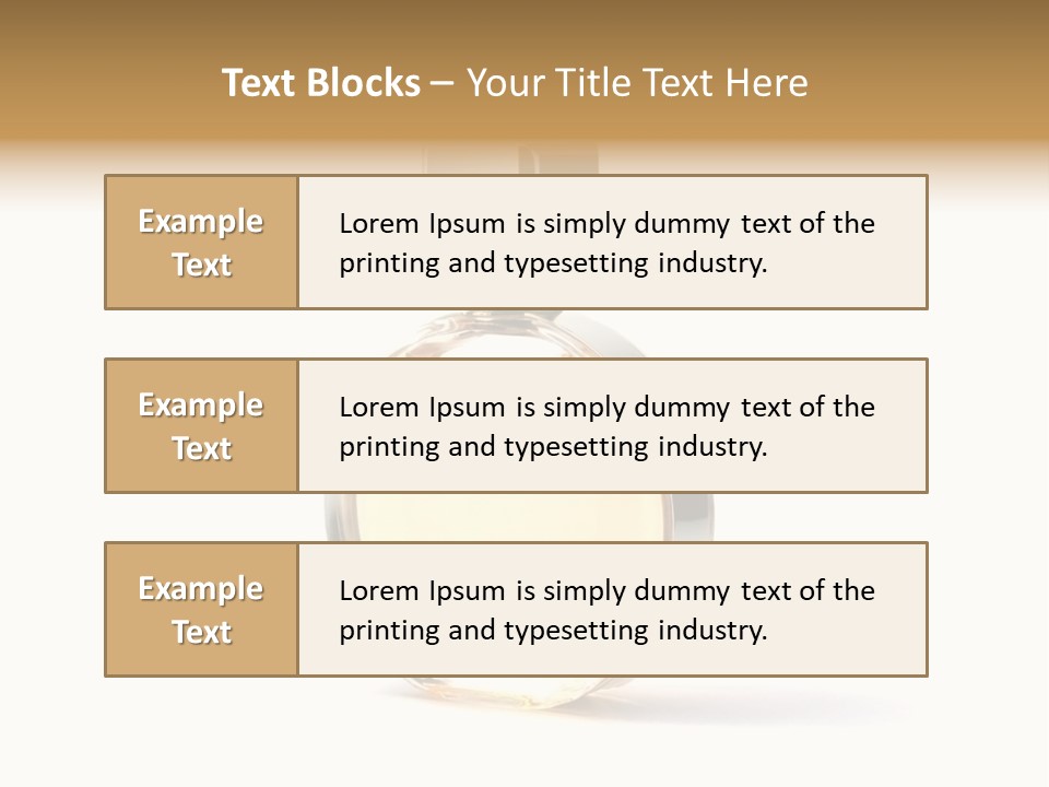 Glamour Metallic Object PowerPoint Template