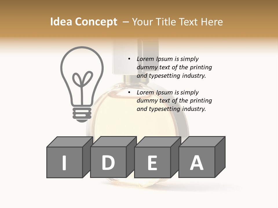 Glamour Metallic Object PowerPoint Template