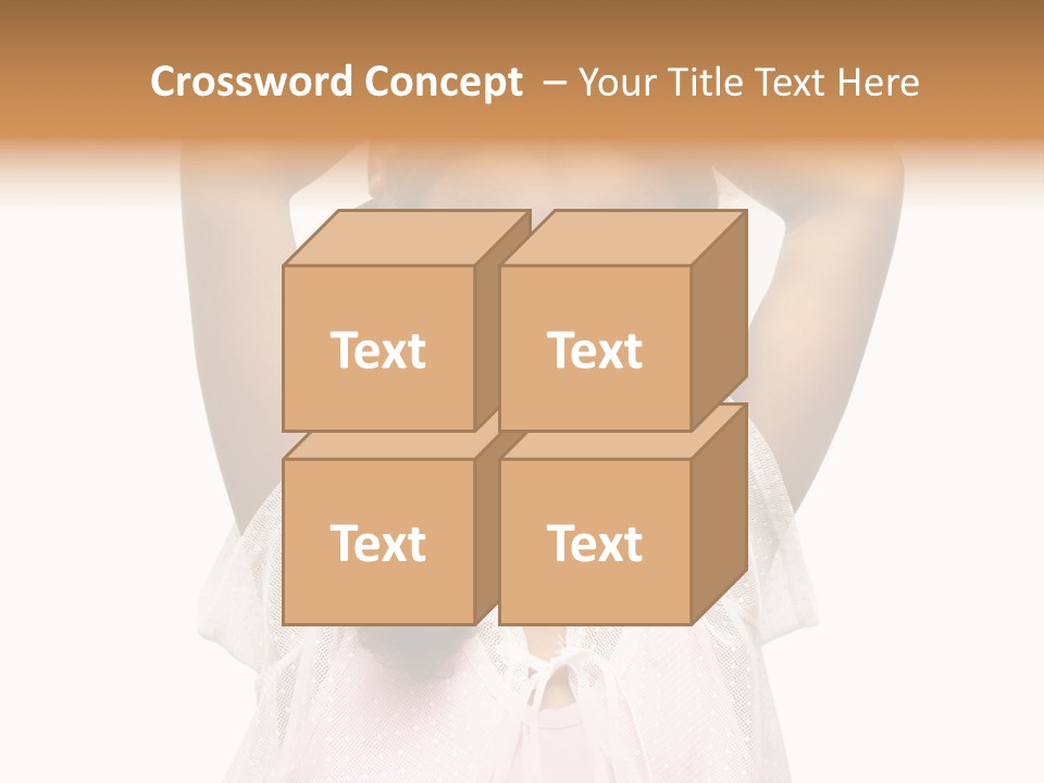 Head Happy Pretty PowerPoint Template