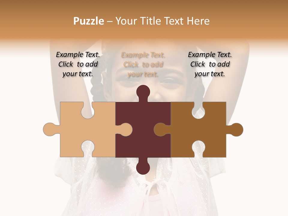 Head Happy Pretty PowerPoint Template