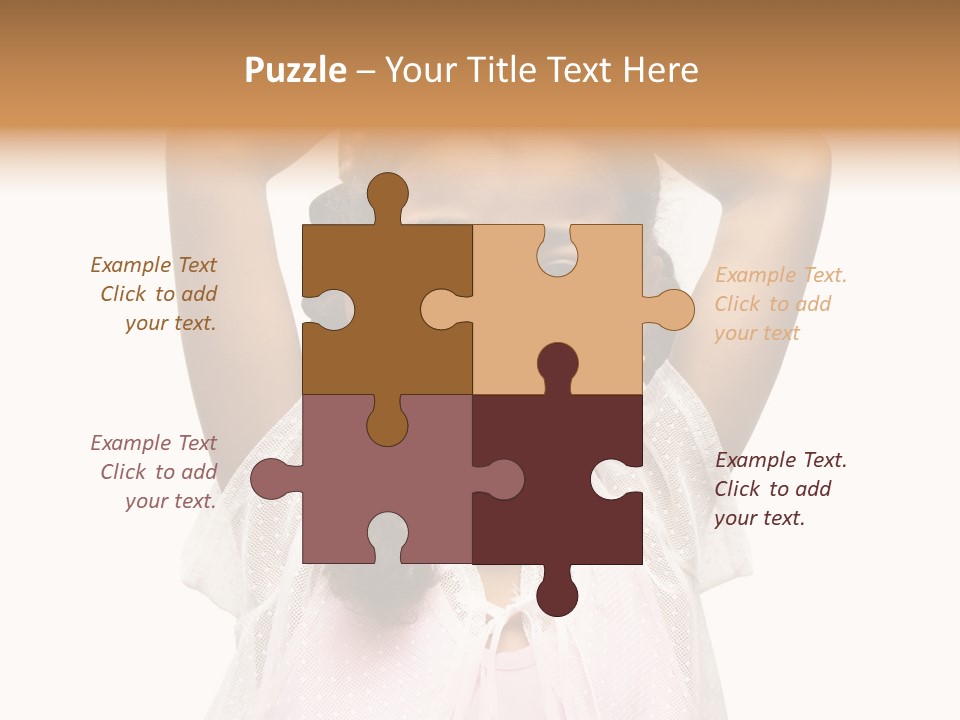 Head Happy Pretty PowerPoint Template