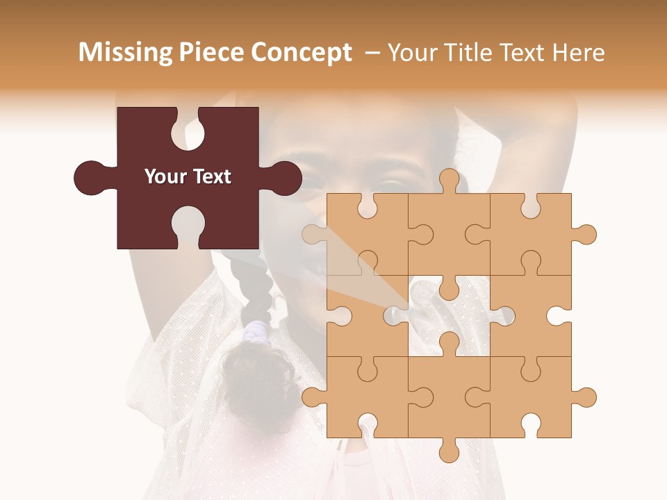 Head Happy Pretty PowerPoint Template