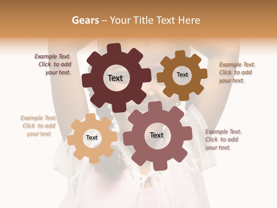 Head Happy Pretty PowerPoint Template