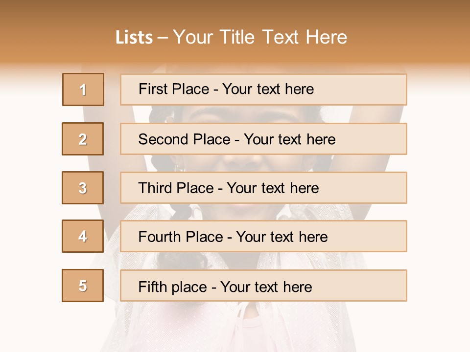 Head Happy Pretty PowerPoint Template