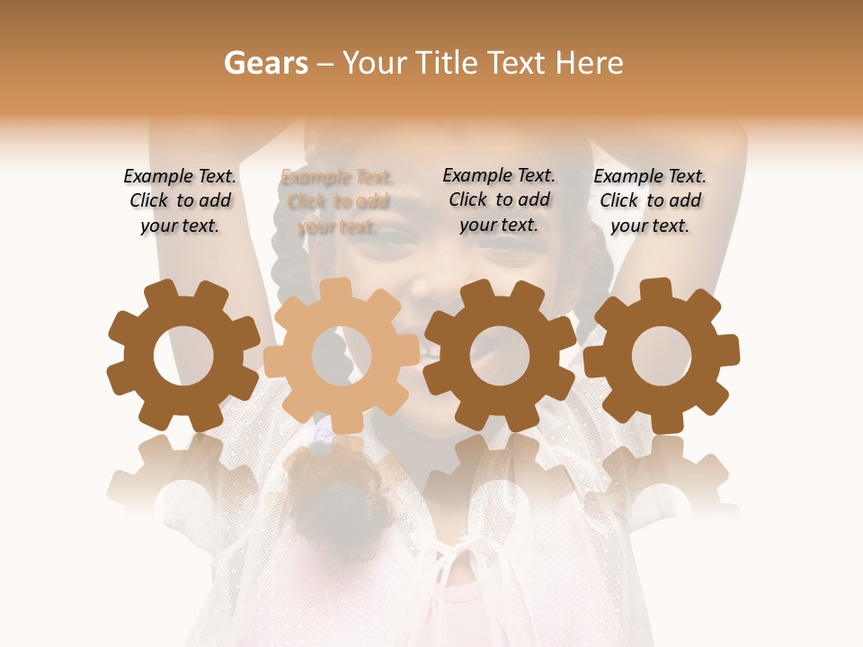 Head Happy Pretty PowerPoint Template