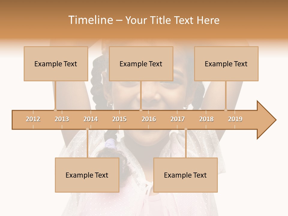 Head Happy Pretty PowerPoint Template