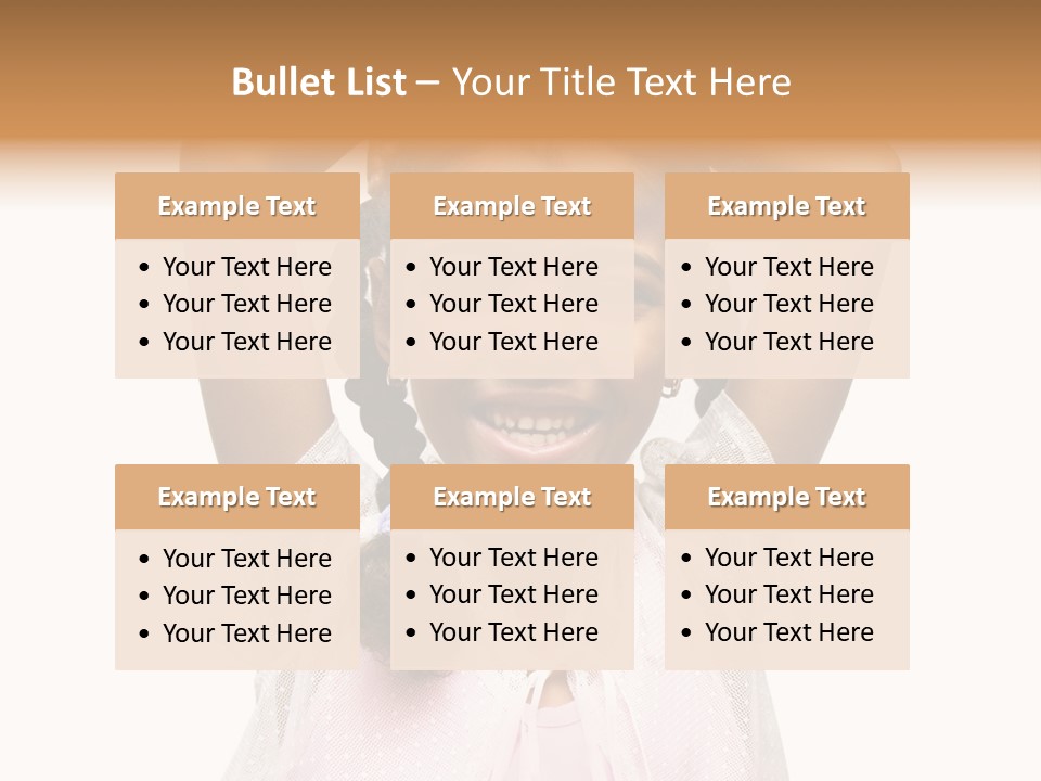 Head Happy Pretty PowerPoint Template