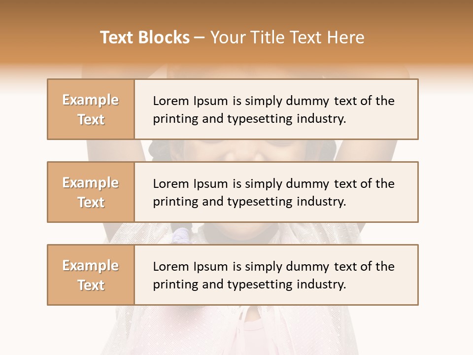 Head Happy Pretty PowerPoint Template