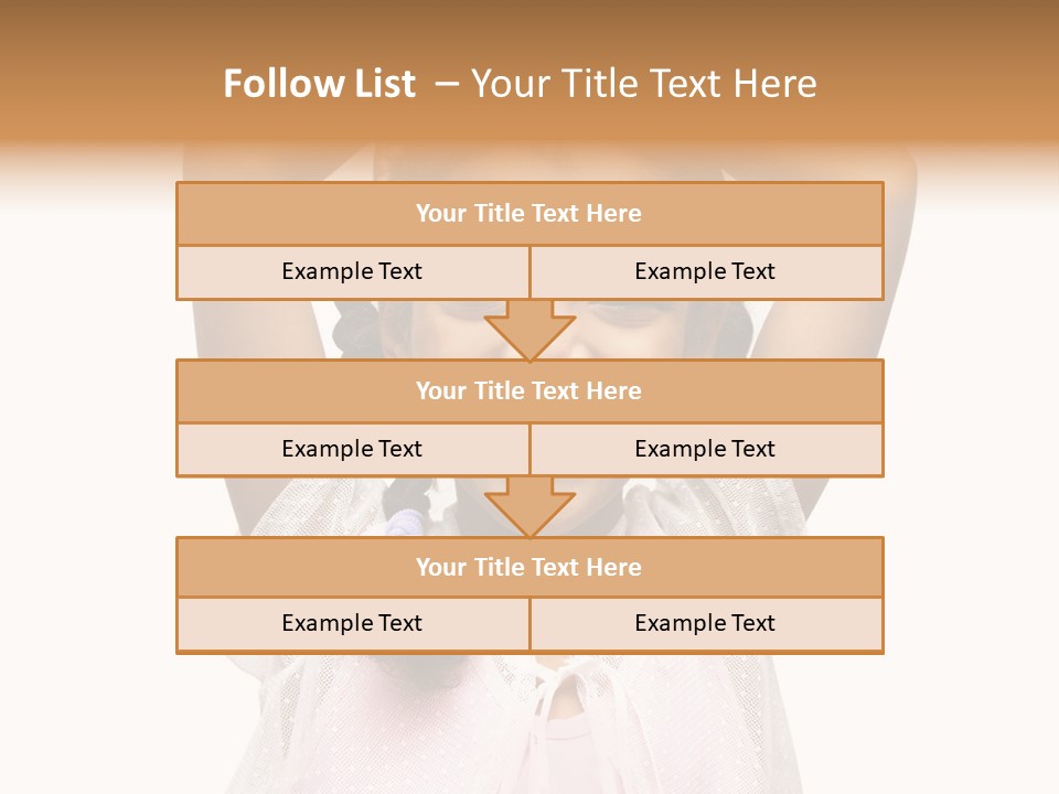 Head Happy Pretty PowerPoint Template