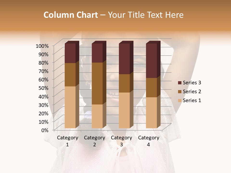 Head Happy Pretty PowerPoint Template