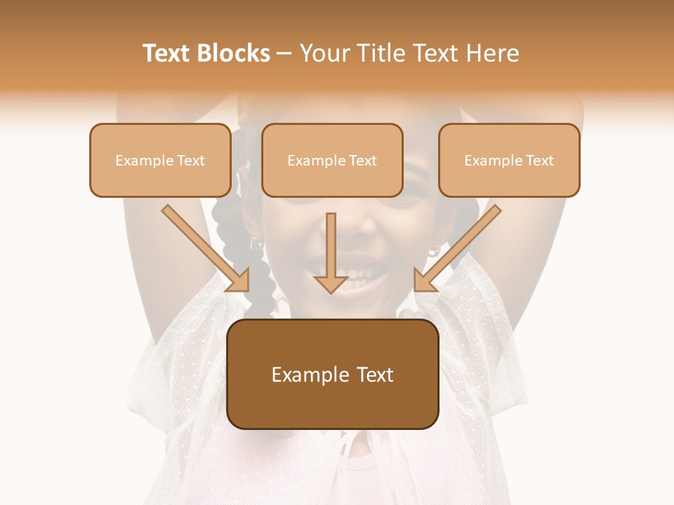 Head Happy Pretty PowerPoint Template